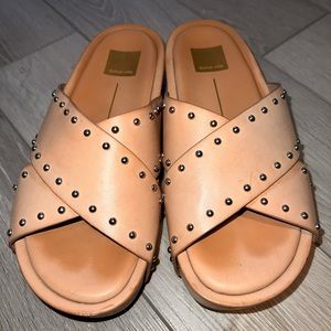 dolce vita studded slides